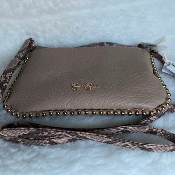 Brand New Cute JESSICA SIMPSON 2 PCs GIFT SET In Soft BEIGE Crossbody Purse - Picture 6 of 6